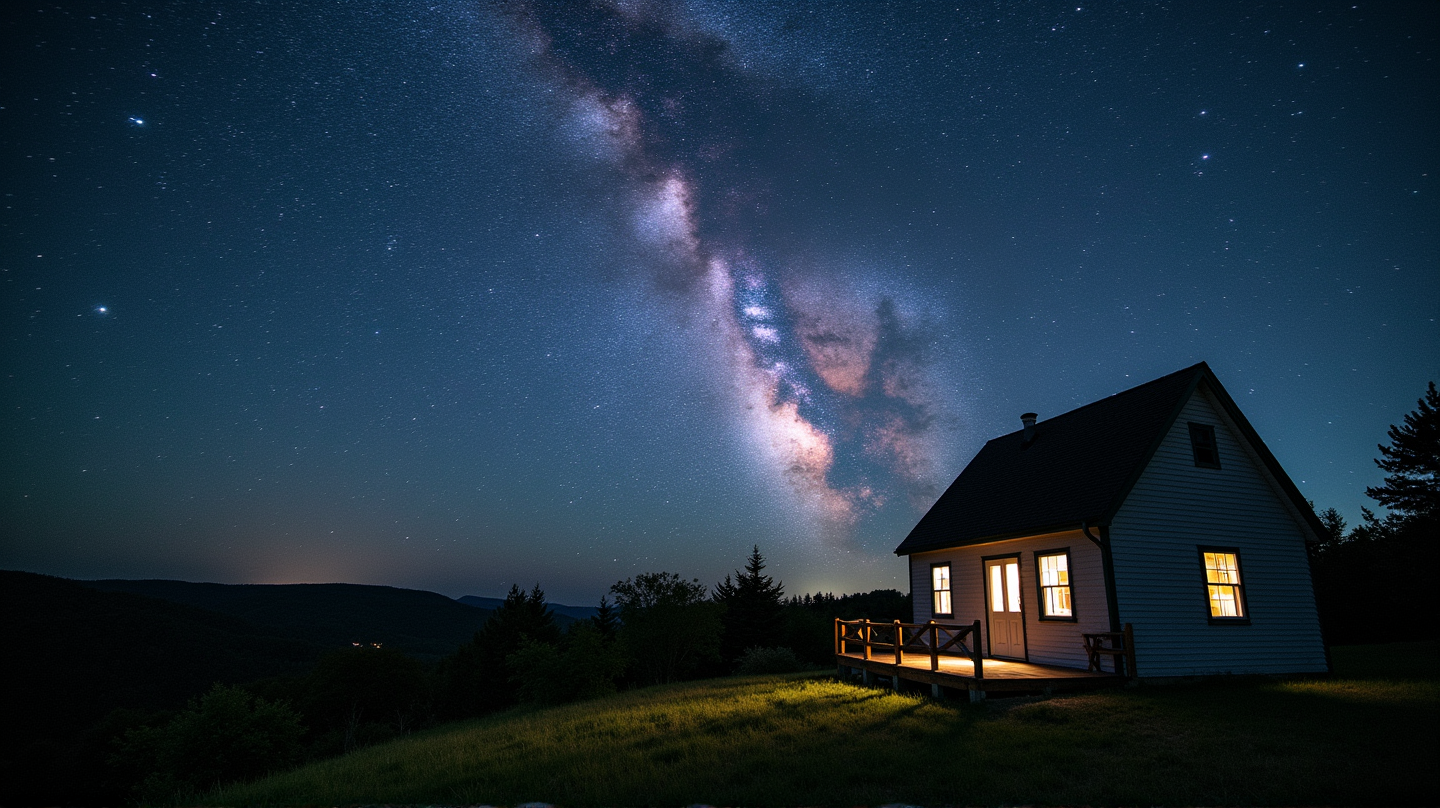 Bakgårdsastronom Fanger Majestetiske Galakser Over Vermonts Himmel