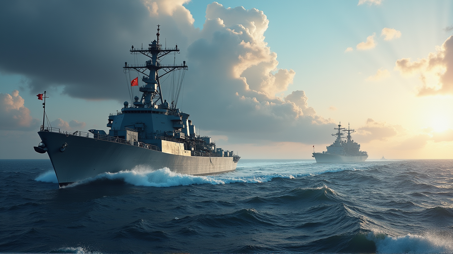 Kinesisk marine tilstedeværelse skremmer NATO når amerikansk hangarskip nærmer seg