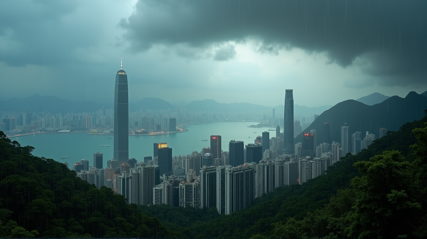 Tyfonen Wipha svekkes: Hong Kongs T10-signal nedgraderes