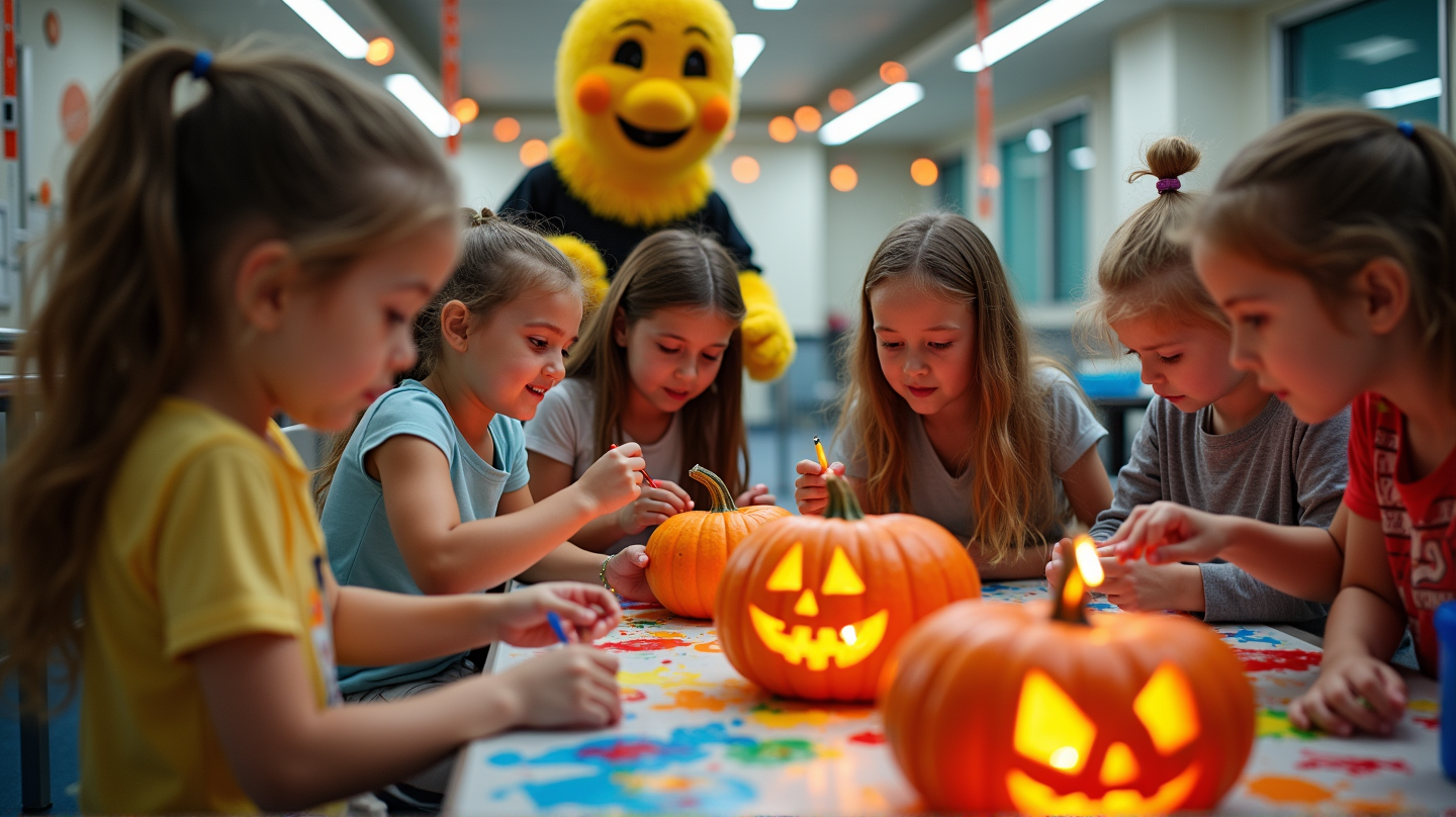 Skumlende Kreativitet: Rosa Gresskar Lyser Opp Joe DiMaggio Hospital
