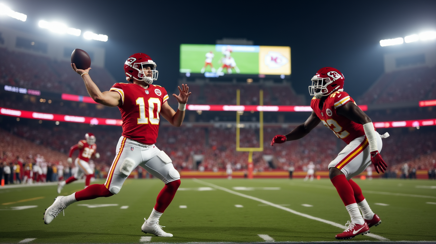 Patrick Mahomes' 33-yard Magiske Spill Fanger Hollywood Brown Lett