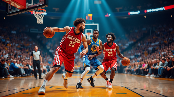 Se Warriors vs. Rockets NBA Playoff-kamp direkte!