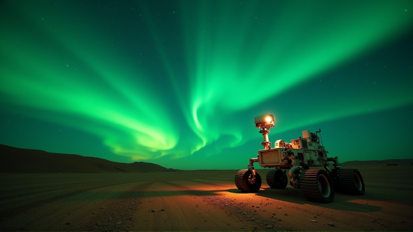 Marsnetter Glitrer med Første Aurora Fanget av Perseverance
