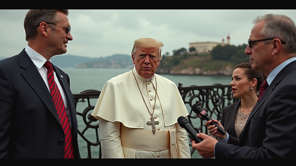 Trump utfordrer Hollywood og Alcatraz mens kontroversen svirrer over AI-bilde av paven