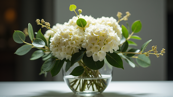 Enkel eleganse: Skap et chic hortensiacenterpiece med bare tre ingredienser