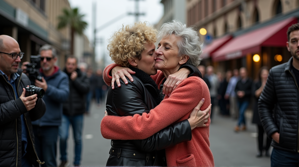 Denise Welch og Matty Healy: Et Hjertelig Gjenforening på Gaten Midt i Swift-Fansens Tilbakeslag